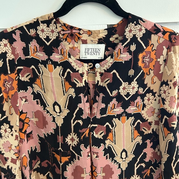 Fifteen Twenty Layne Ikat V Neck Mini Dress - Picture 6 of 9